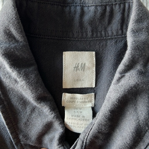 H&M Regular Fit Short-sleeved Oxford Shirt - Picture 5 of 6